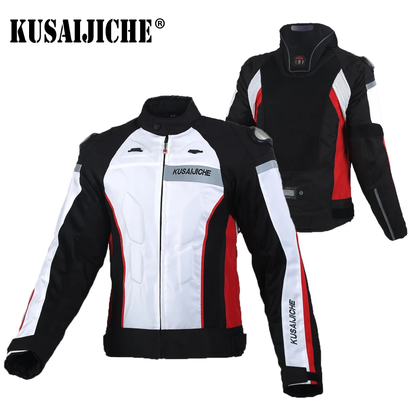 

Motorcycle Jacket Protective Riding Clothing for Men Four Seasons Racing Heavy Motorcycle Mesh Anti-fall Tensile Clothing