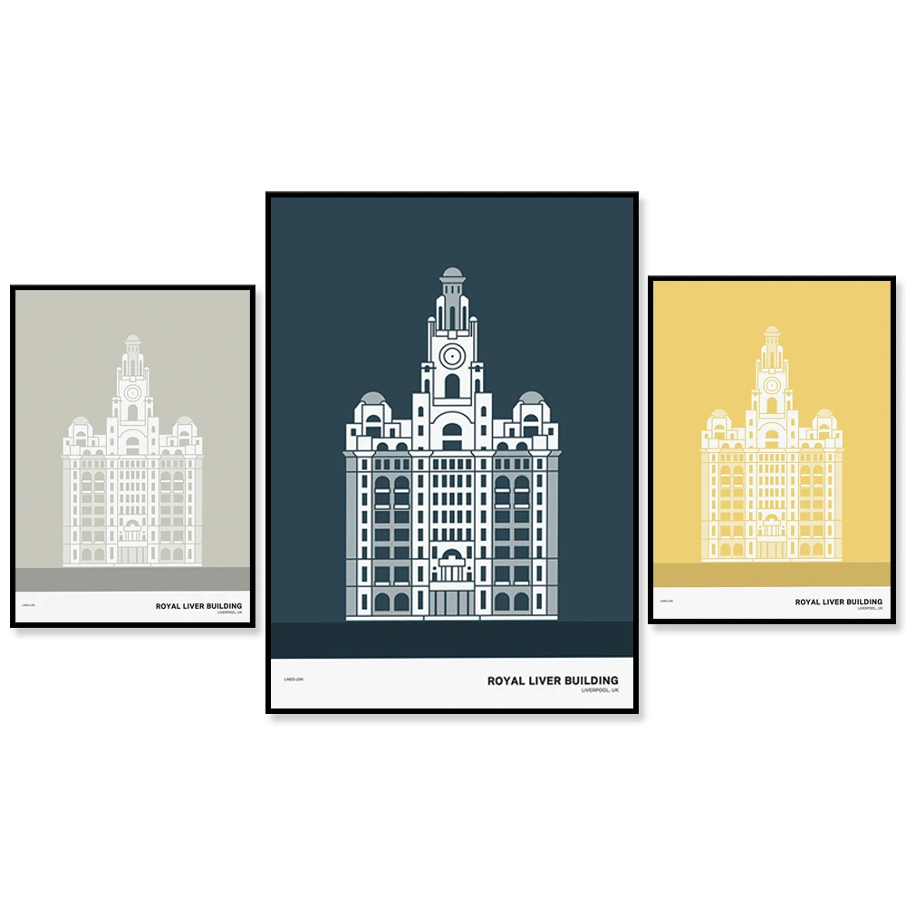 The Liver Building, Liverpool Print | Liverpool Poster | Liverpool Illustration | Liverpool Architecture Print | Liverpool Gift