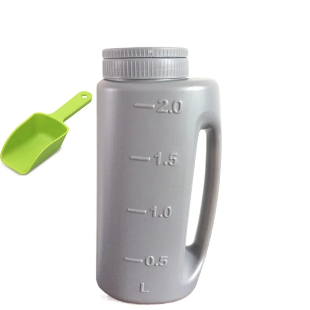 

Large Capacity Handheld Spreaders with Shovel Adjustable Hand Spreader Portable Multiple Opening Sizes Watering Can