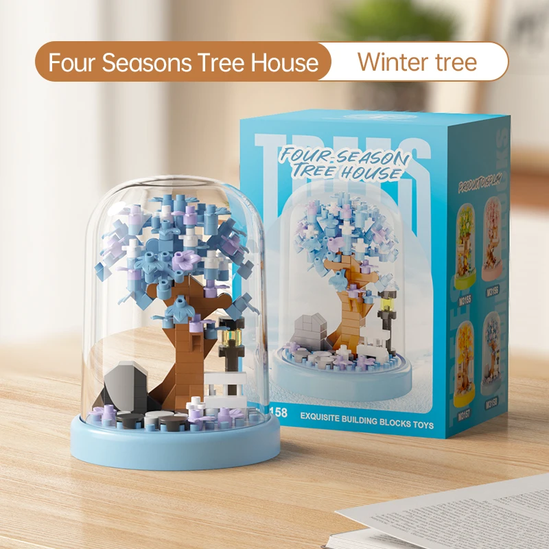 

Дом на дереве, строительные блоки, игрушки, развивающие детские игрушки, Сакура, бонсай, украшения, сезоны, дом на дереве, вид на улицу, строительные блоки