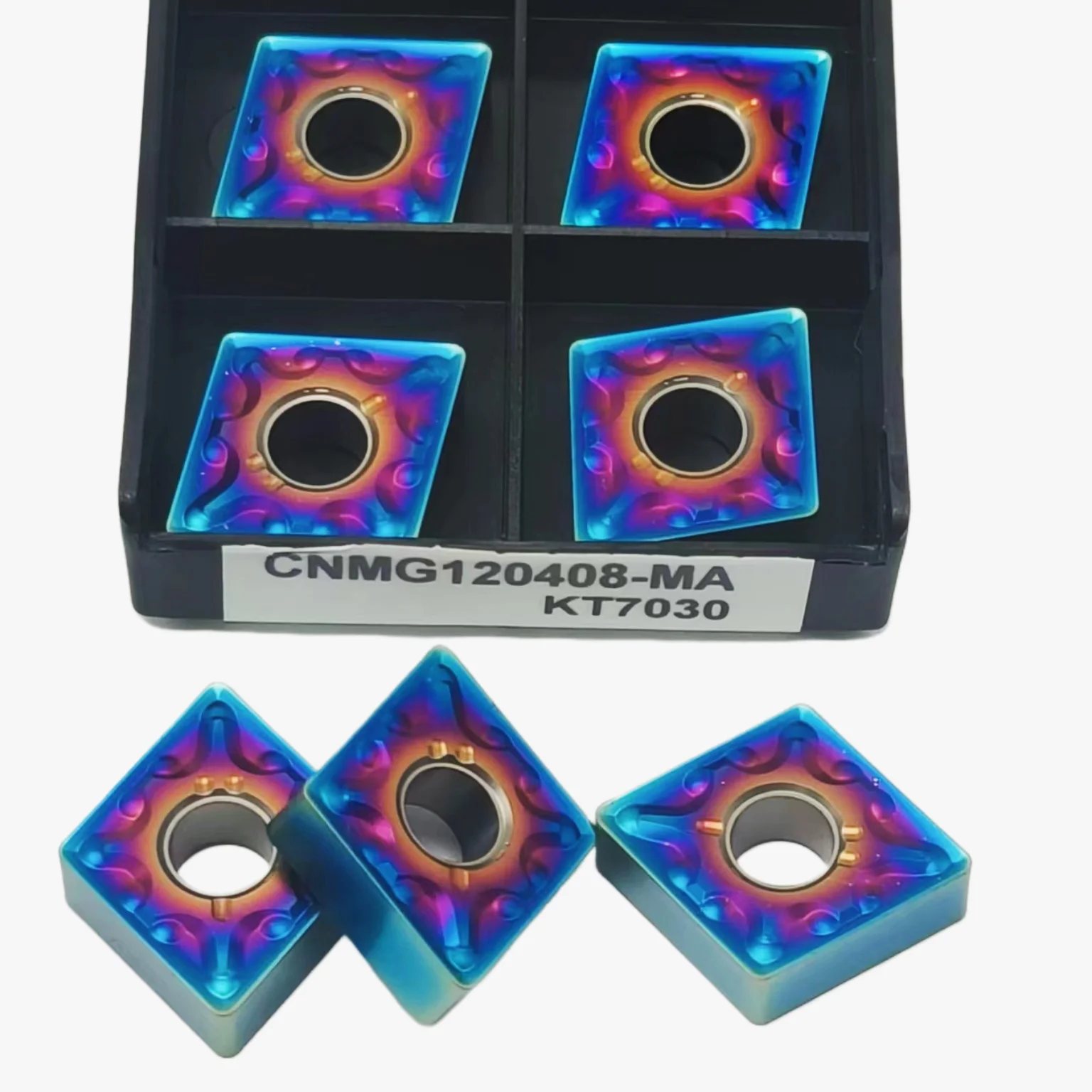 외부 선삭 공구 금속 블레이드 CNC 선반 커터 공구, CNMG120404 CNMG120408-MA, KT7030 카바이드 인서트