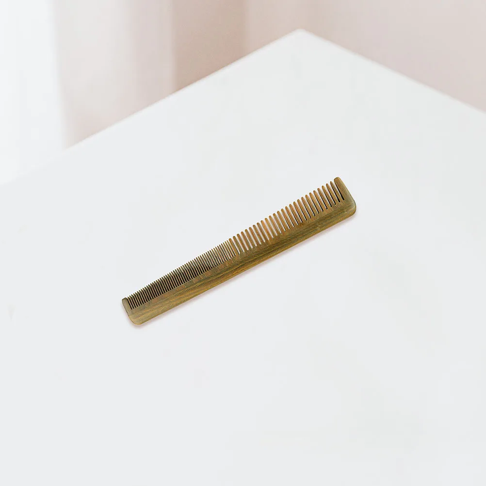 مشط شعر خشبي مصنوع من مادة طبيعية ومضاد للكهرباء الساكنة وأسنان مستديرة ناعمة ومريحة ومحمولة للعناية بفروة الرأس وتصفيف الشعر #6