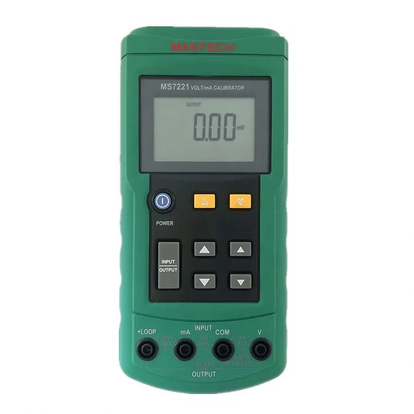 Mastech MS7221 Volt/mA Source Voltage Current Calibrator Meter Output Step DC 0-10V 0-24mA Tester