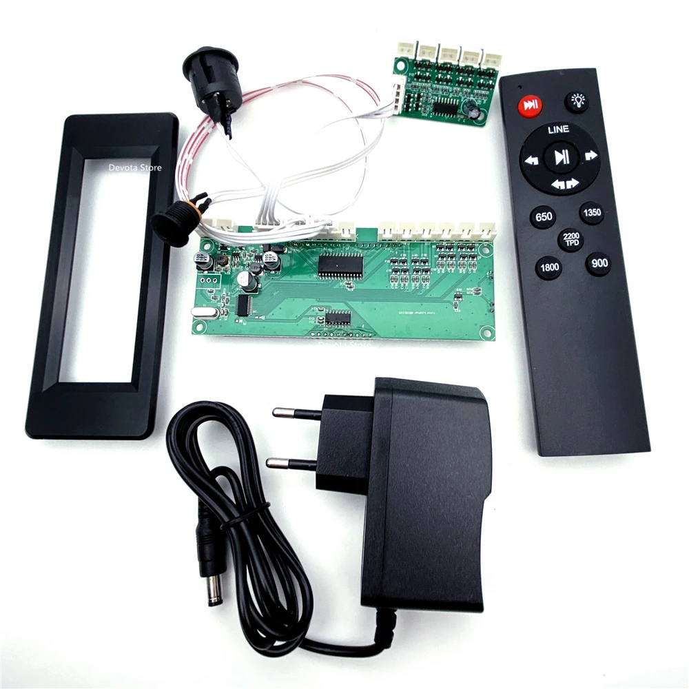 Imagem -03 - Assista Exibição Winder para Peças de Controle Remoto Lcd Display de Cristal Líquido Placa de Circuito Faça Você Mesmo Peças para 1-9 Motor 12 Motores 5v