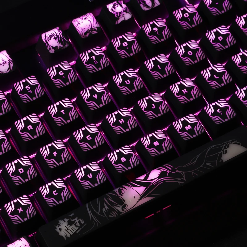 Imagem -04 - Corsair Razer e Conjunto de Teclado Mecânico Padrão Keycap High-end Black Hole Coating Keycaps para Coleção