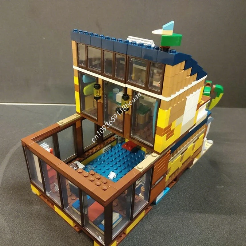 866 Uds. MOC Kurts Poolbar Modular nan modelo bloques de construcción idea niños arquitectura juguetes educación regalos de navidad