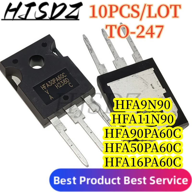 10PCS/LOT】 HFA30PA60C HFA50PA60C HFA16PA60C Ultrafast Recovery Diode HFA9N90 HFA11N90 MOSFET TO‑247 Through Hole Power Transisto