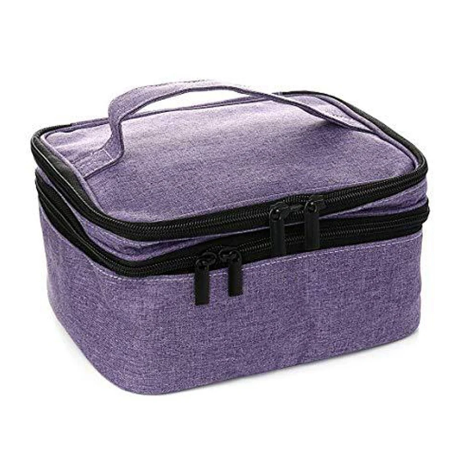 Sac de rangement de vernis à ongles avec rouleau, étui à huiles essentielles, boîte à parfum 30 HI, support de transport portable de voyage, 5-30ml