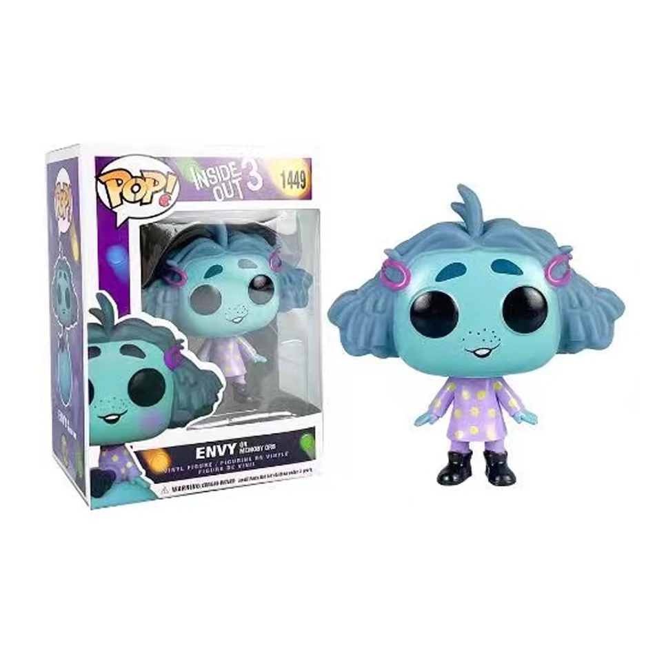 Gros 10 cm anime à l'envers figure jouets d'action film de dessin animé joie anxiété colère tristesse dégoût peur modèle statuettes poupée en pvc