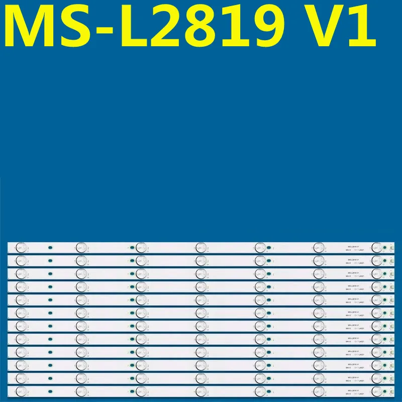 New 12PCS LED Backlight Strip MS-L2819 V1 55D6B7CX61518 For 65 SMX6566USM SKYTECH ST-6550US CELED650219B6 65SUA2505 65SUA2525