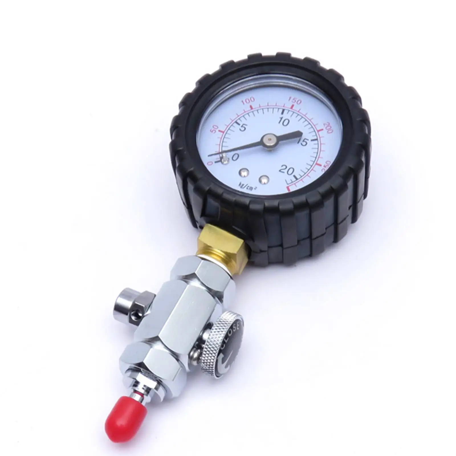 Copper Scuba Pressure Gauge Regulator Tester Low Pressure 300 PSI for Scuba Tool Kit Maintenance
