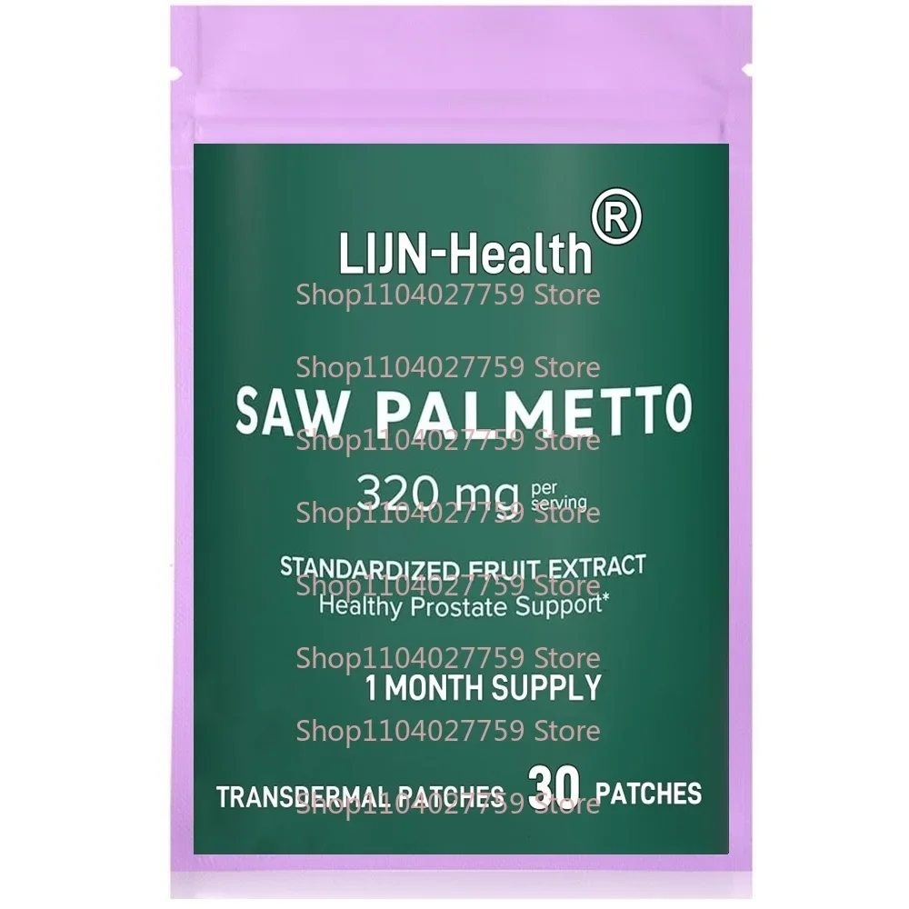 30 Patches Saw Palmetto Transdermal Patches Healthy Prostate Support  for Men Urinary Health