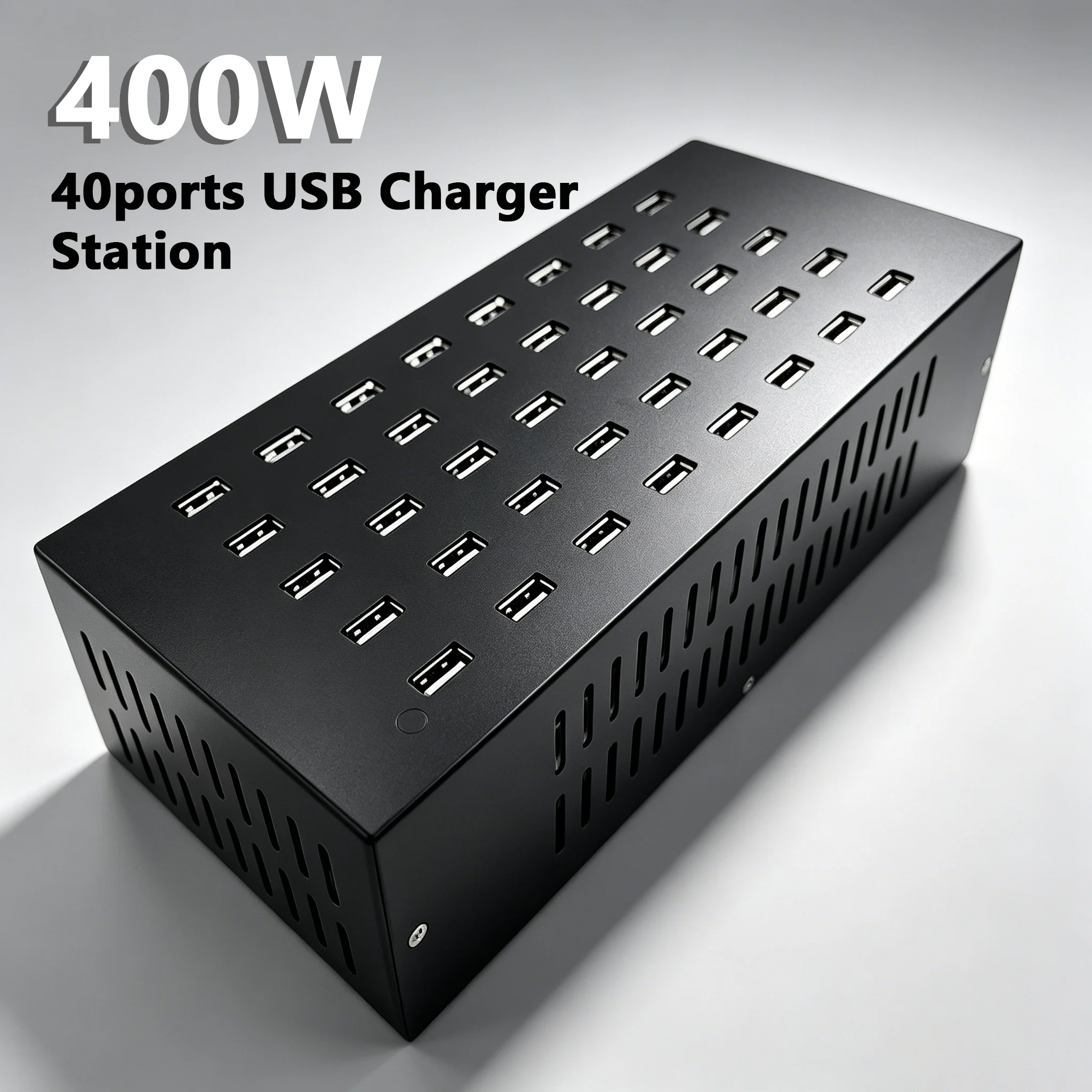 40 ports USB Charger 400W GaN Charging Station Desktop Fast Charging Portable Power Station For iPhone 17 Xiaomi
