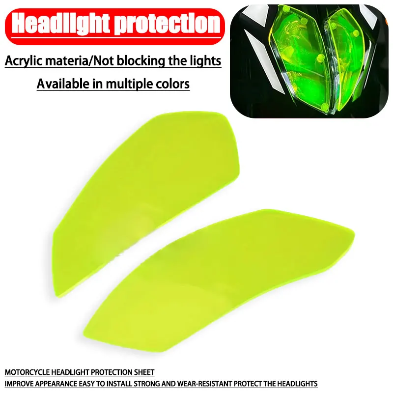 

New 2024 motorcycle accessory acrylic headlight guard head light lens cover protector for Prince 390 2024