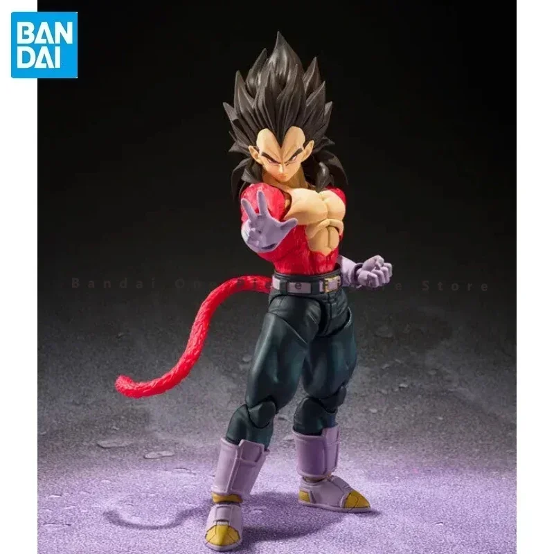 In Stock Original SHF Bandai Dragon Ball GT Super Saiyan 4 Vegeta Goku SS4 Action Figure ภาพเคลื่อนไหว ToyGift รุ่นสะสมงานอดิเรก