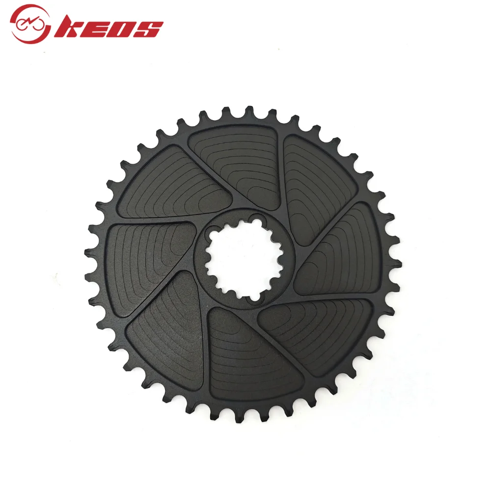 KEOS Road Gravel Bike 3-Bolt Direct Mount Narrow-Wide Closed Guard Chainring 3mm إزاحة سرعة واحدة متوافقة مع 7-12 سرعة #5