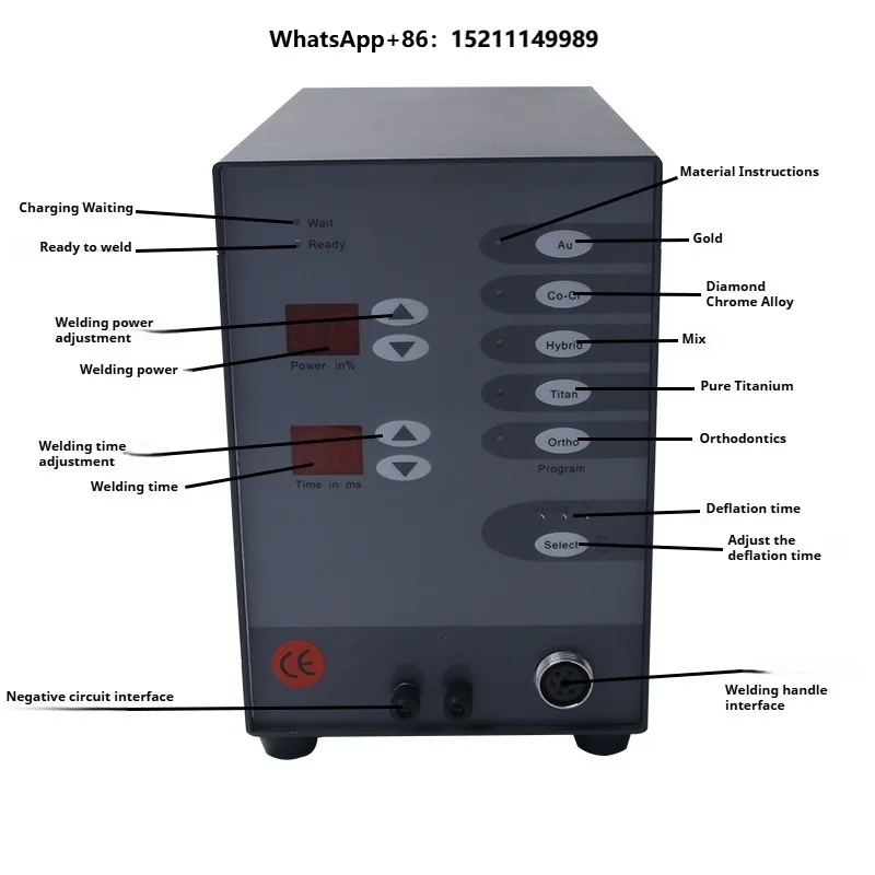 Jewelry Spot Welder Stainless Steel Spot Welding Machine High Power Argon Arc Spot Welder Machine for Soldering