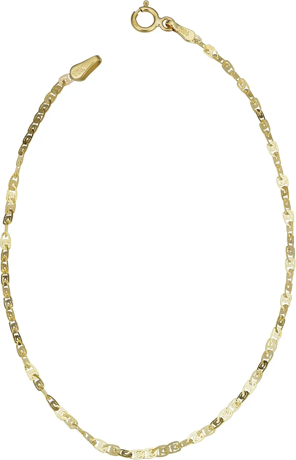 

10k Yellow Gold Everyday Anklet Bracelet Minimalist Jewelry for Women (10 inch)