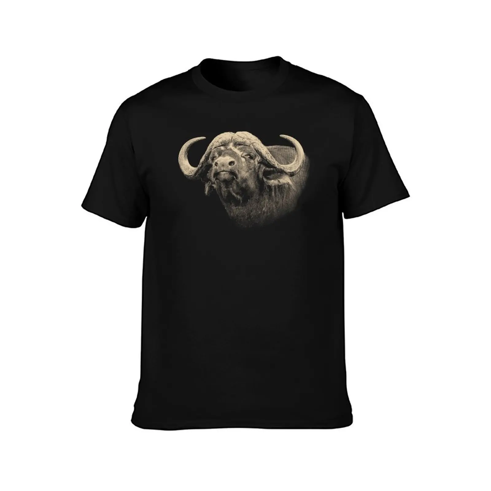 Buffalo Head in Vintage Sepia T-Shirt new edition shirts graphic fruit of the loom mens t shirts