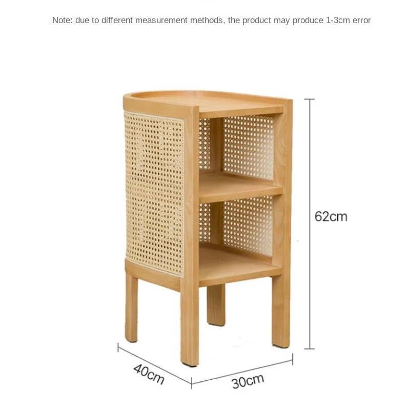 JOYLIVE Moderne Minimalistischen Stil Kreative Hause Homestay Hotel Schlafzimmer Massivholz Rattan Nachttisch Rand Schrank Drop-versand