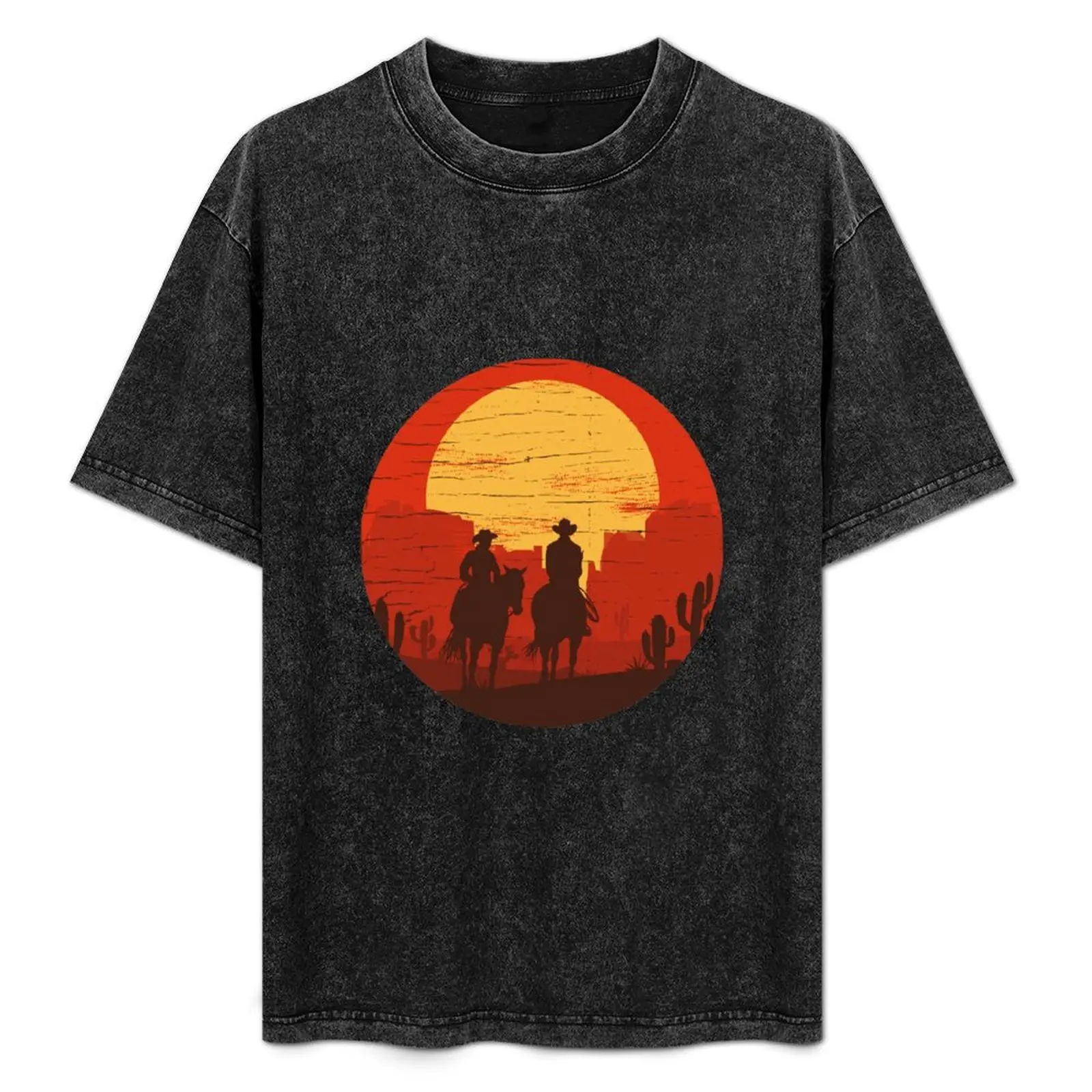 

Cowboys of the Wild West - Journey T-Shirt Gym Exercise Short Sleeve T-Shirt