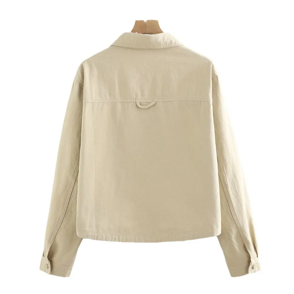 Casaco jeans feminino fashion estilo coreano solto camisa de manga comprida jaqueta top para primavera e outono roupa de trabalho combinada