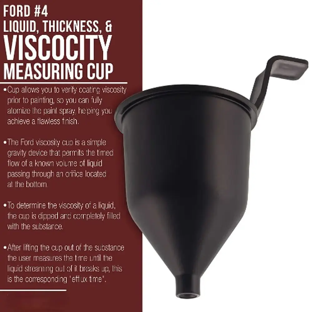 Thickened Liquid Consistency Cup Durable Viscosimeter Paint Refueling Funnels Measure Paint Varnish