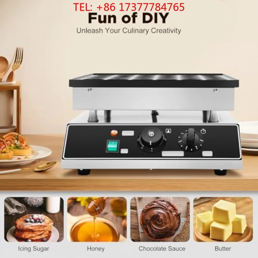 Commercial Food Baking Device 36 Holes Griddle For Dutch Mini Pancake Making