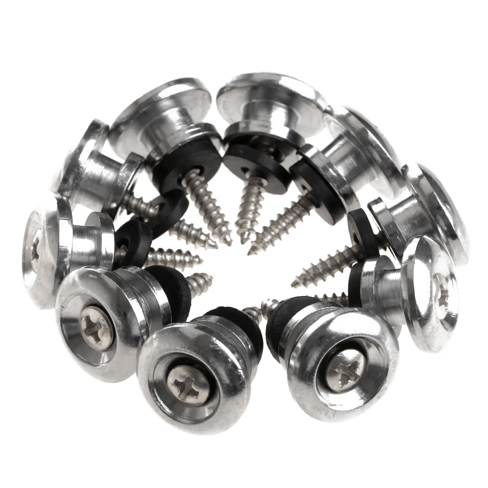 금속 기타 스트랩 잠금 세트 스트랩 잠금 버튼, 기타 스트랩 잠금 엔드 핀 테일 네일 잠금 버튼 페그 어쿠스틱 기타, 10 피스