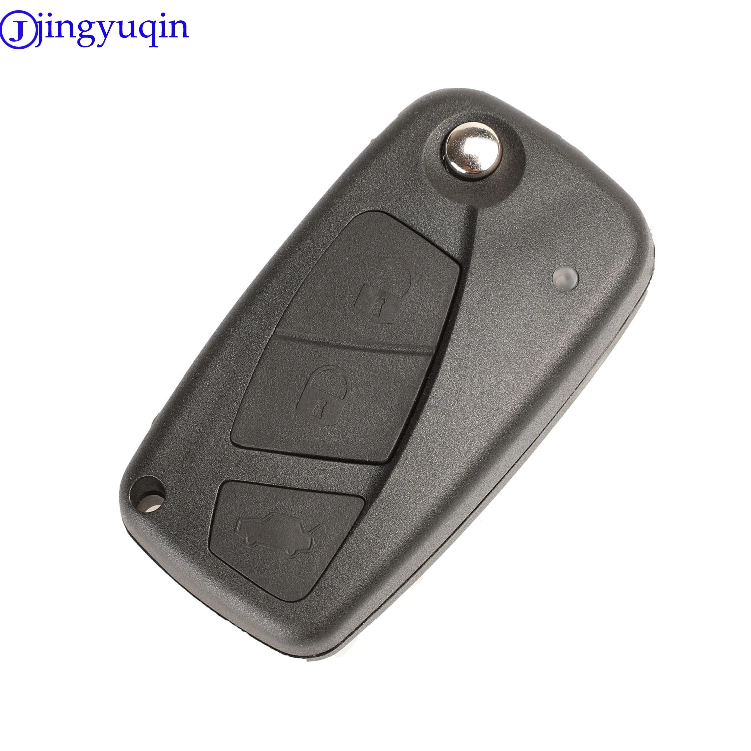 jingyuqin Remote Folding Car Cover Key Shell Case For Fiat Punto Ducato Stilo Panda Idea Doblo Bravo Keyless Fob 3B