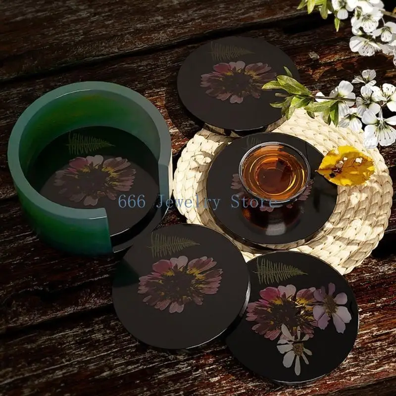 

F2TD круглые силиконовые формы для подставок Geodes для подставок из эпоксидной смолы, форма для подставок из эпоксидной смолы с