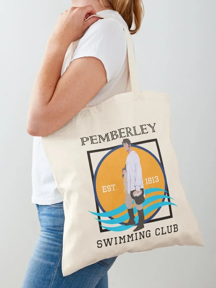 Pemberley Swimming Club Est. 1813 - Pride and Prejudice BLACK Tote Bag Lady bag canvas bags Gift bags bags woman 2025 Tote Bag