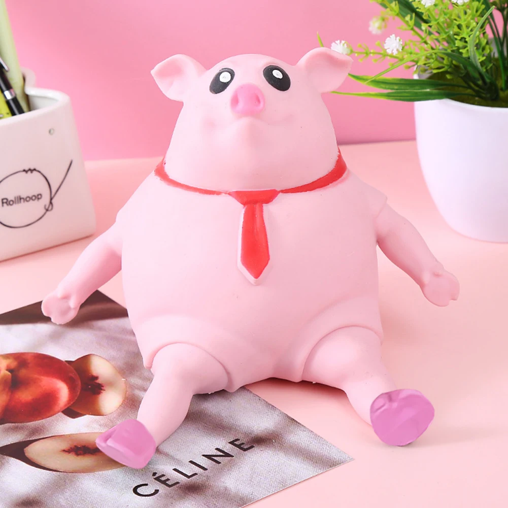 

Pink Pig Squishy Stress Relief Toys Squishies Decompression Toy Antistress Cute Squeeze Animal Little Pig Doll Pinch Fidget Toy