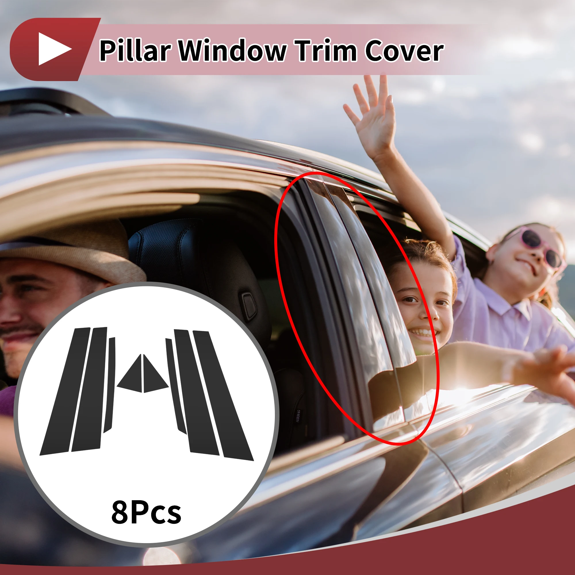 

UXCELL Накладка на дверную стойку для Nissan Teana 2002-2007, черная передняя задняя левая и правая