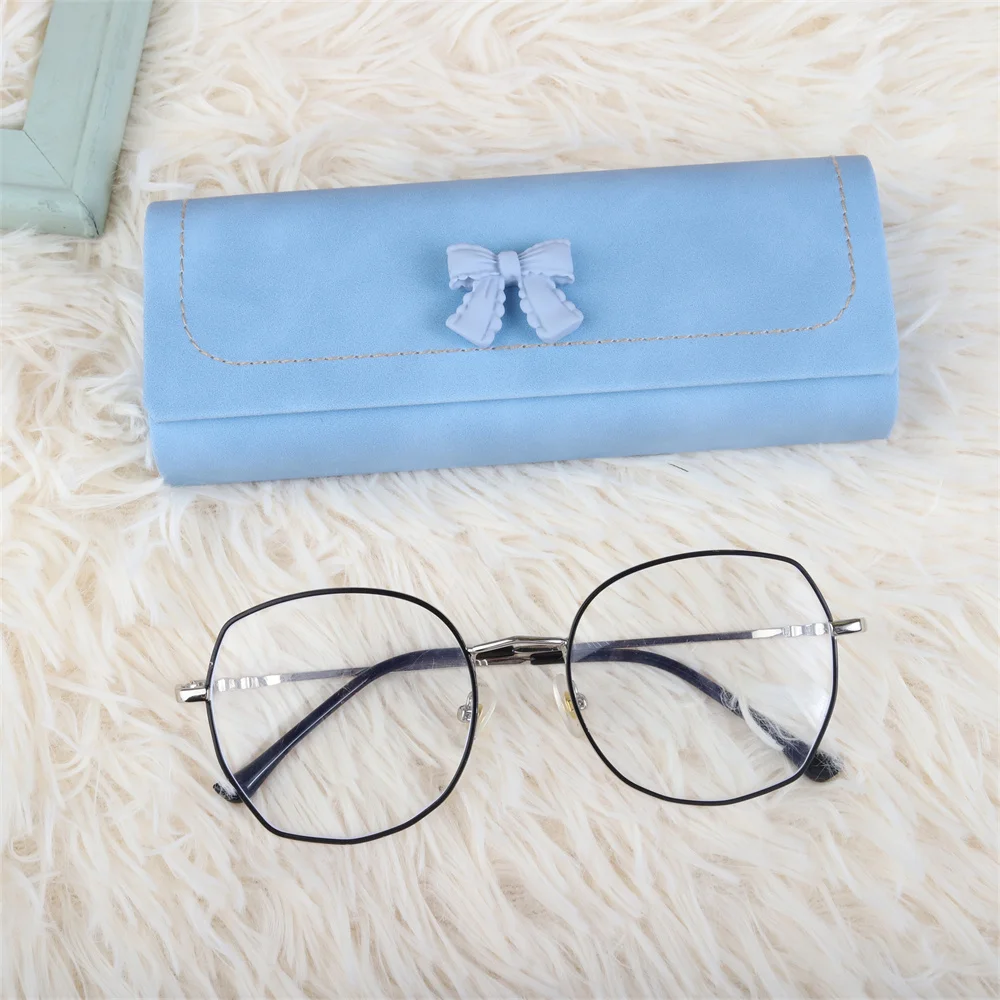 

Spectacle Case Bow Glasses Case Storage Box Cute Eyewear Case For Gift Unisex Men