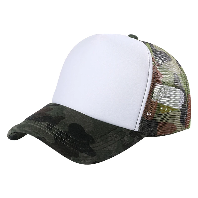 Blank Pattern Baseball Cap Women Men Mesh Snapback Hat Fashion Camo Visors Caps Summer Sunshade Sports Hats Basketball Casquette