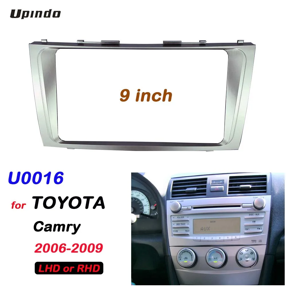 

Автомобильные аксессуары 2 Din 9-дюймовая рамка панели для Toyota Camry 2006 Android Radio Аудио Видео Монтажный комплект приборной панели