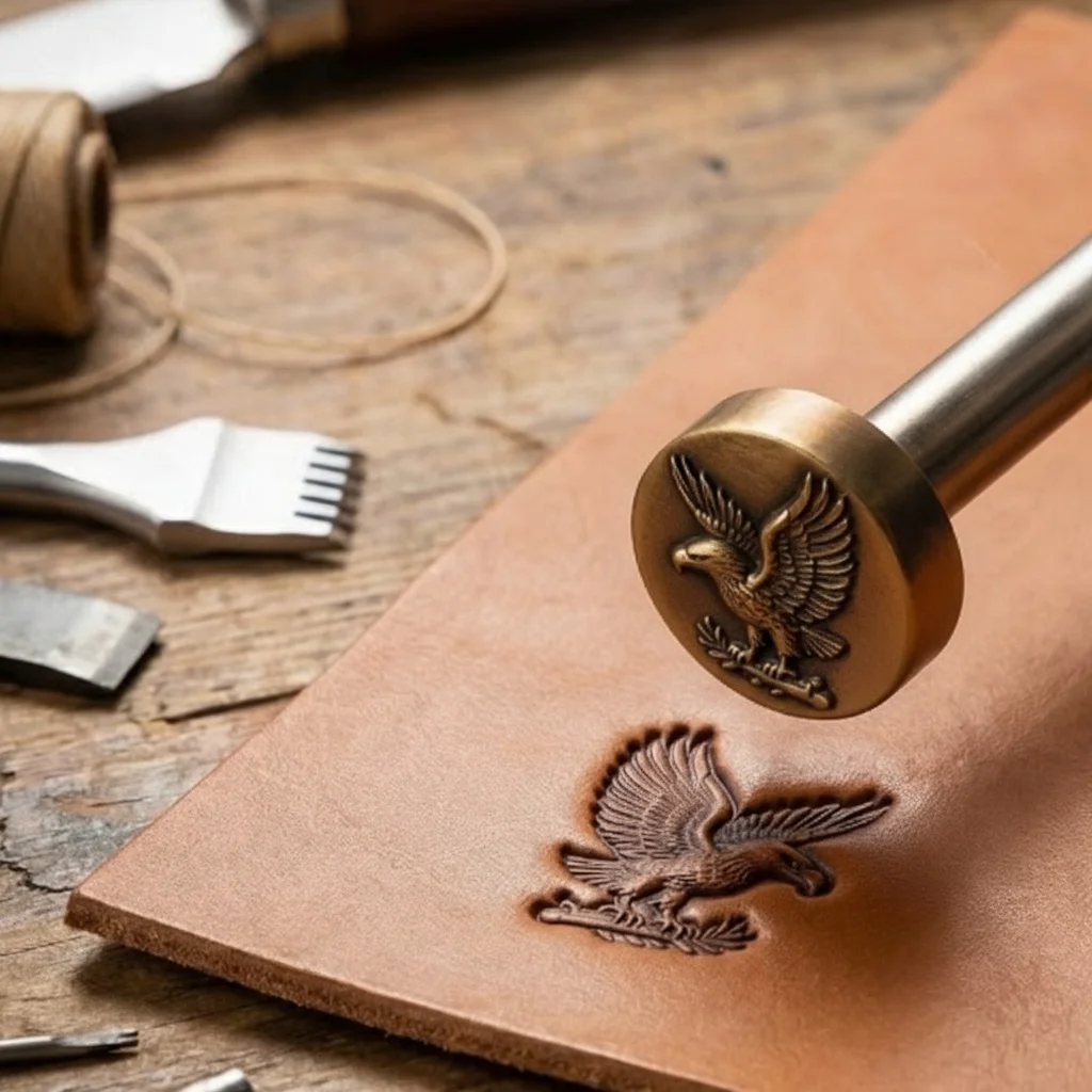 Custom Brass Branding Iron Personalized Logo Stamp For Leather Wood Burning Heating Brass Stamps Hot Stamping Cattle Brand Craft