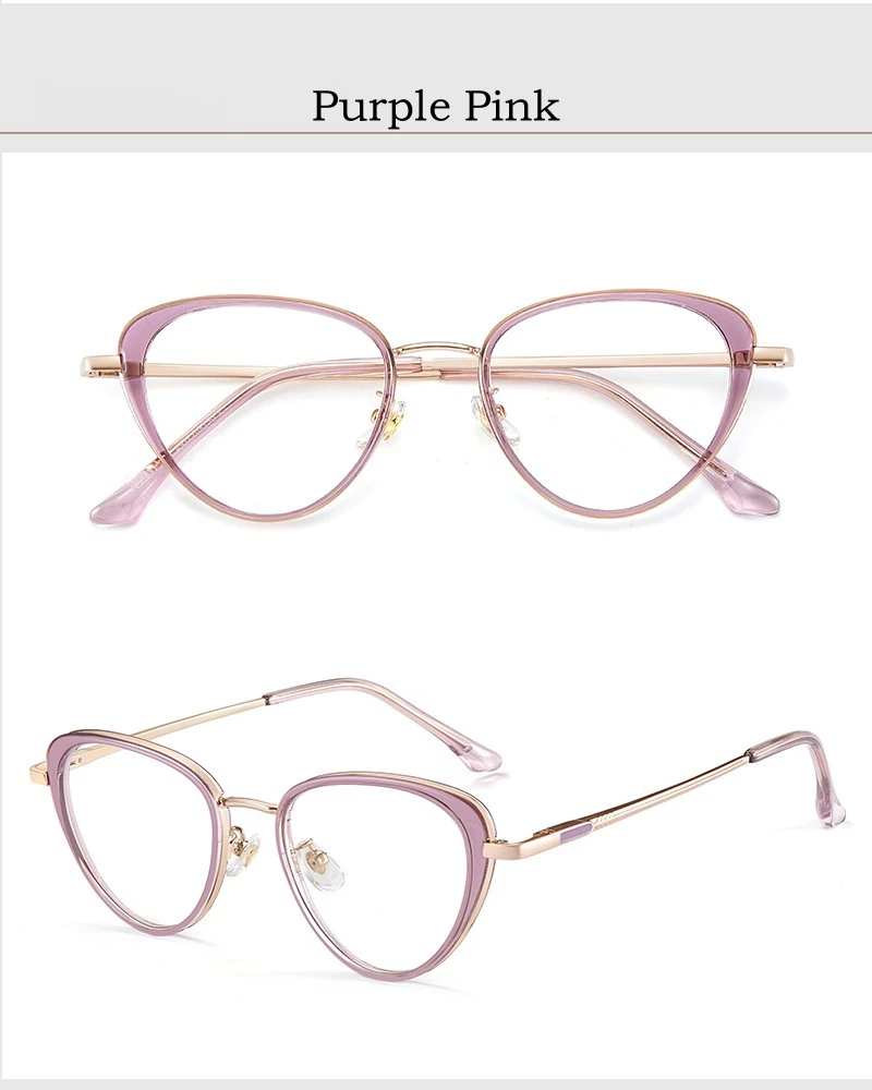 YIMARUILI Neue 2026 Trendige Legierung TR90 Brillengestell Retro Ultraleichte Optische Korrekturbrillenfassungen für Damen S11931 – Detail 19