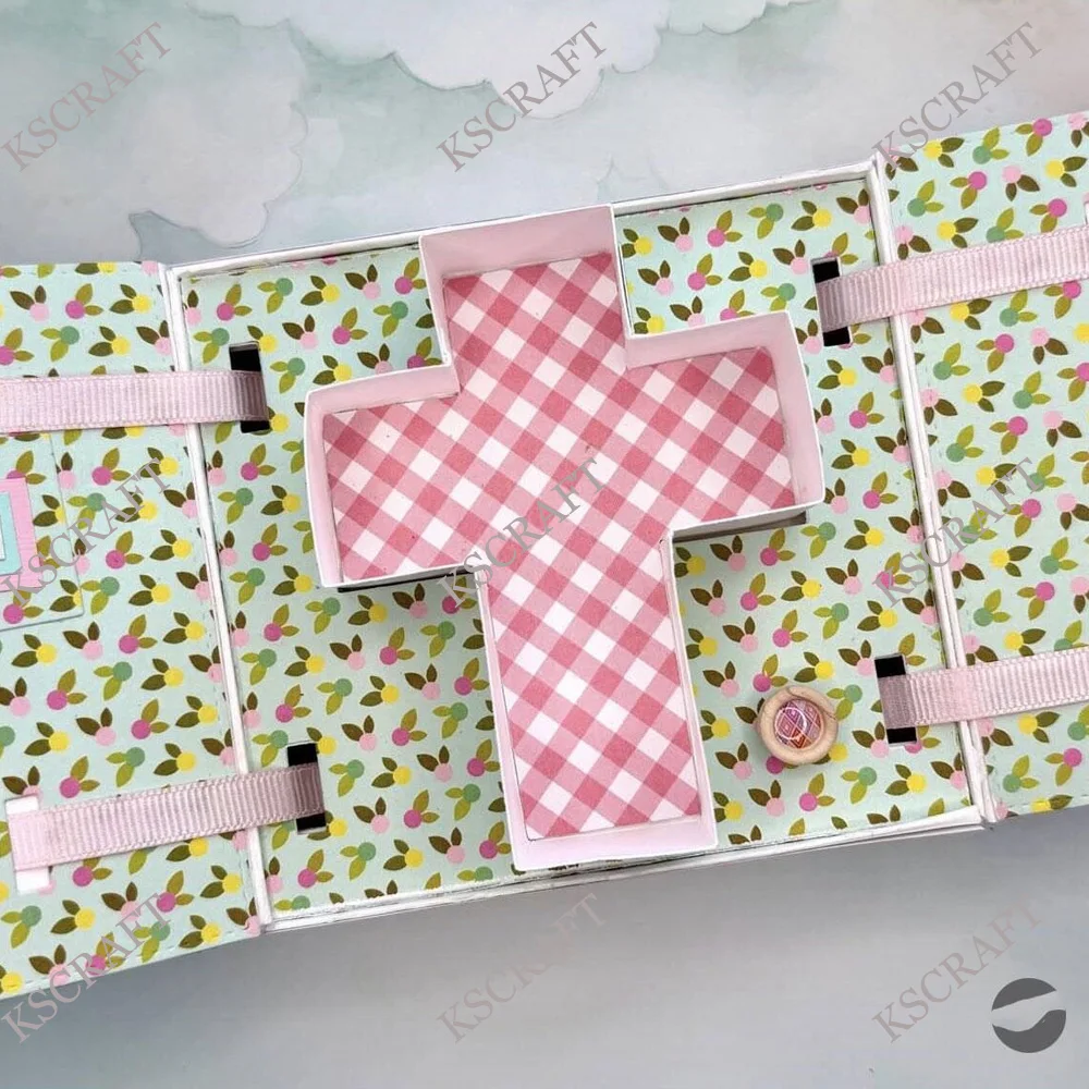 KSCRAFT 3D Rising Cross Add On Cutting Dies Stencils for DIY Scrapbooking Decorative Embossing DIY Paper Cards