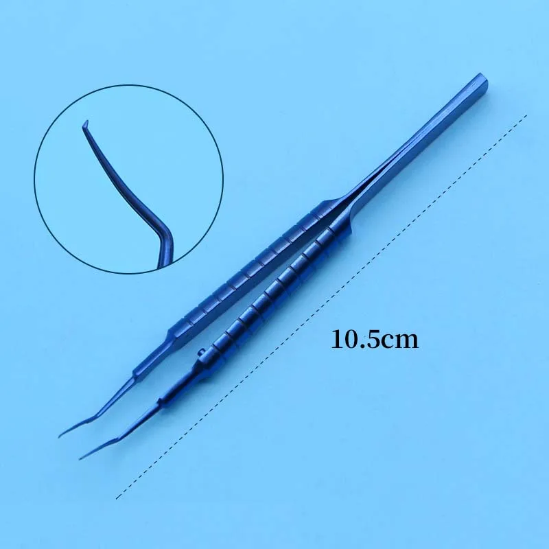 Ophthalmic micro instruments Harf tearing capsular forceps 11cm tearing capsular forceps curved angle small incision 1.8