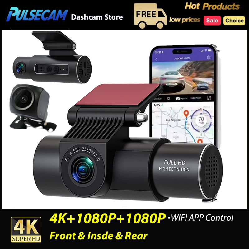 Pulsecam 4K Car Dvr…