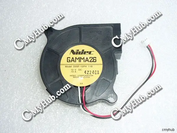 Для Nidec D05F 12PH DC12V 0.14A 5115 5 см 51 мм 51X51X15 мм 3-контактный 3-проводной охлаждающий вентилятор для проектора D05F-12PH 12PH 11B