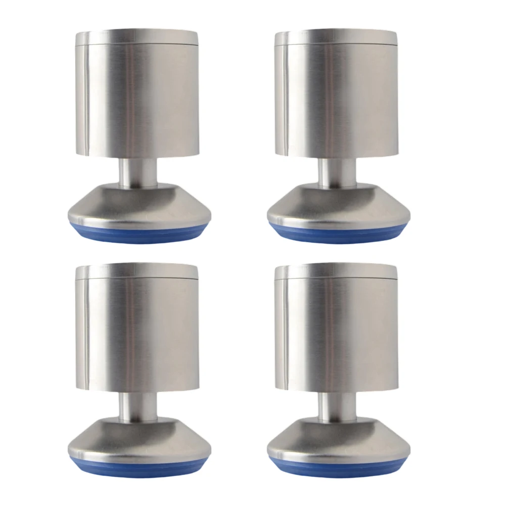 Stainless Steel Furniture Legs Set of 4 for TV Cabinet Bed with Adjustable Height and Heavy Duty Load Bearing Capacity