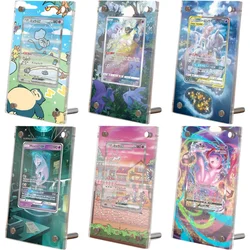 Card Brick Mewtwo Mew Gengar Rayquaza Magikarp Ptcg Diy Acrylic Action Toy Figures Anime Game Collection Display Rack No-Card