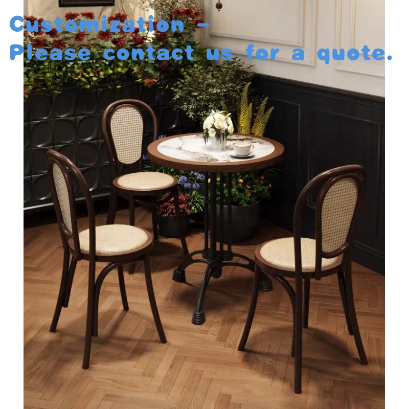 

На заказ. Лидер продаж, высококачественный набор коммерческой мебели для дома, кафе во французском стиле, деревянный ресторанный стол и стул