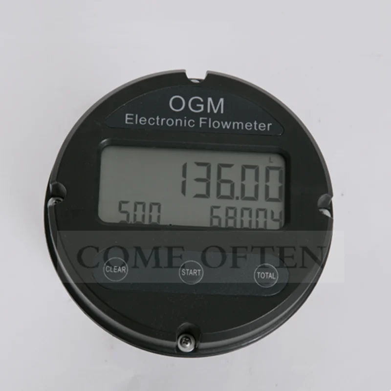 High Precision Waist Wheel Electronic Flowmeter Diesel Oil Meter Gasoline Flow Meter Digital Display G1