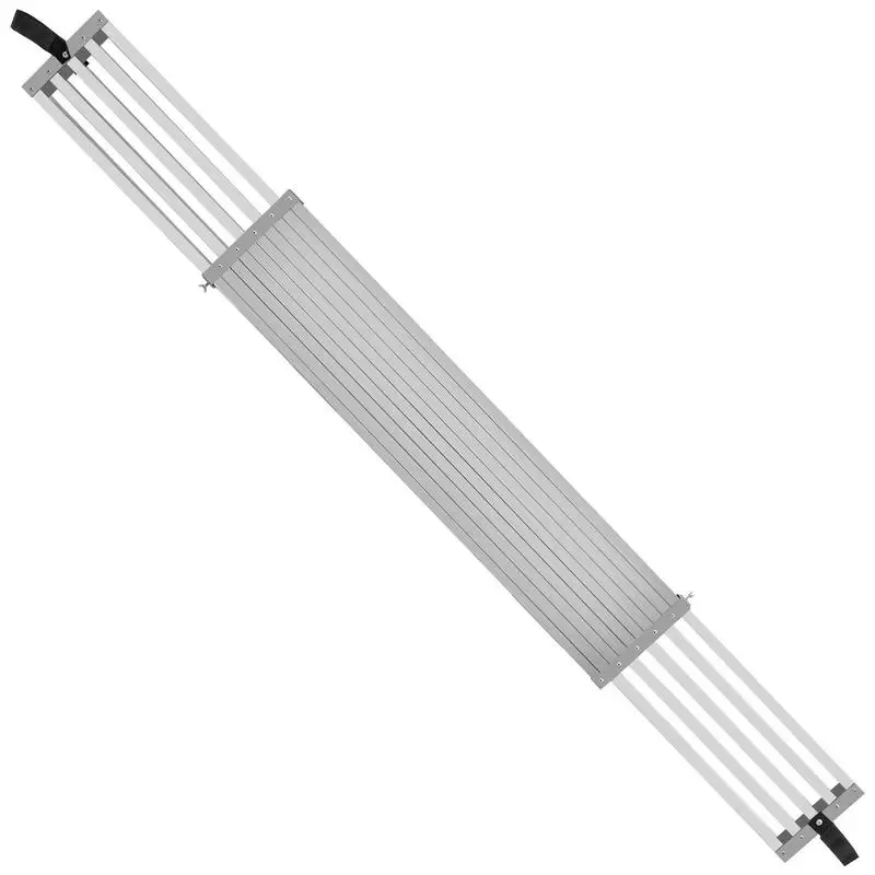 

Telescopic aluminum work plank, 2.4–3.9 m, 227 kg load capacity, 31.8 cm wide aluminum scaffold board, extension platform board with non-slip surface, scaffold ladder accessories