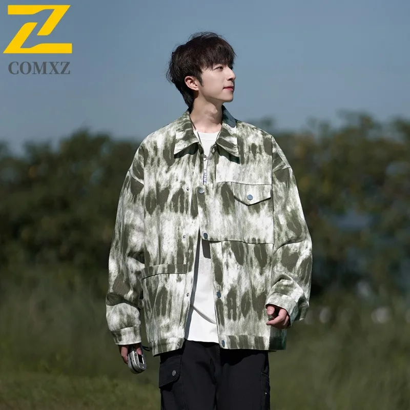 

2025 Men Autumn Jacket Casual Stand Collar Windproof Adventure Coat Outdoor Hiking Travel Lightweight Streetwear Jackets