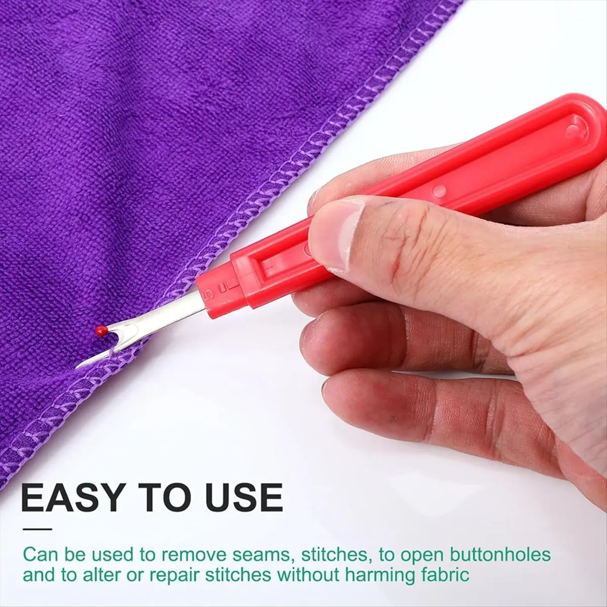 

A45I 48 Pcs Sewing Seam Rippers Set Handy Colorful Thread Cutter Ripper for Embroidery Clothes Tag Remover